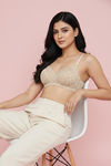 Zivame Padded Non Wired 3/4th Coverage Tshirt Bra - Skin Flowly Floral — thumbnail 5